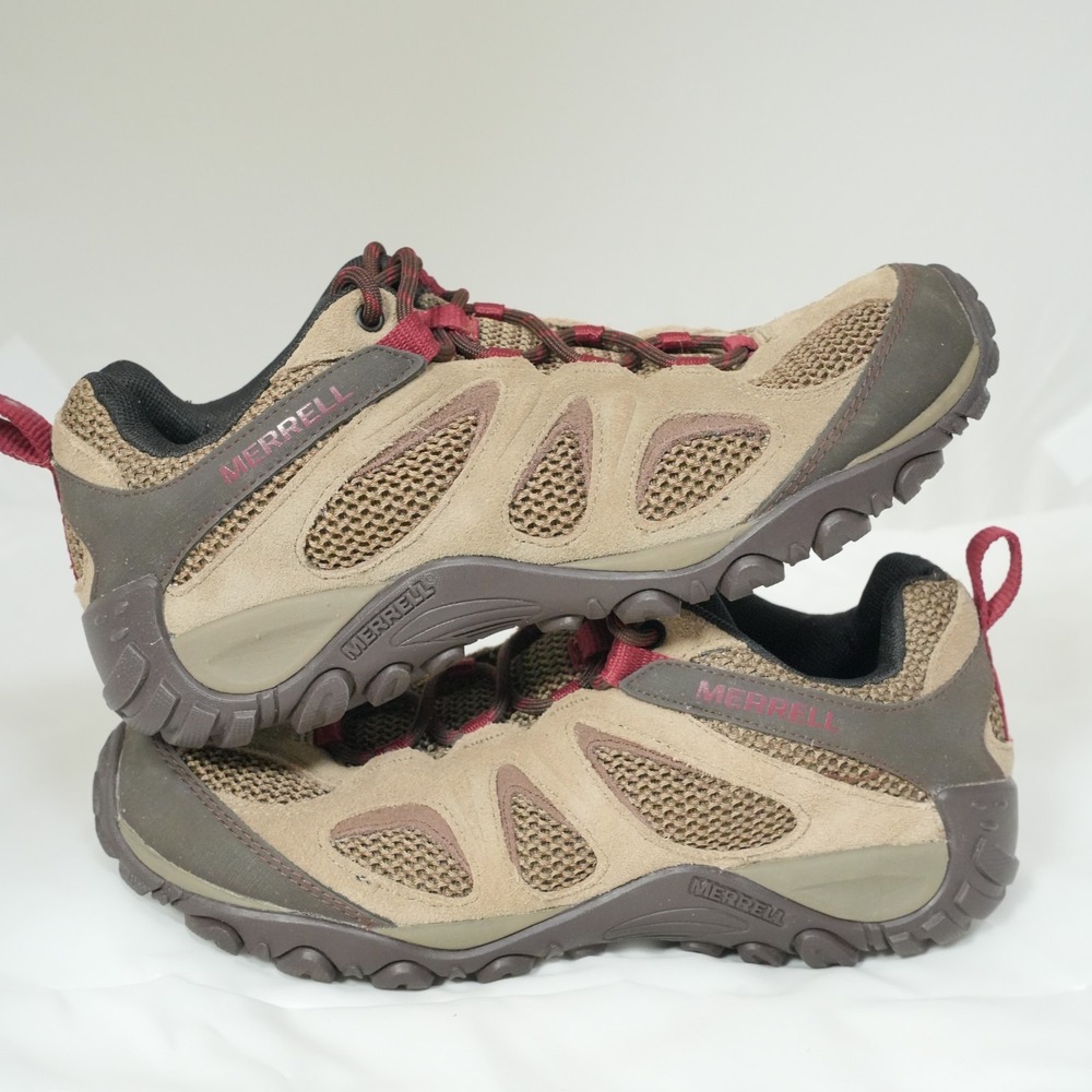 MERRELL WOMEN'S YOKOTA 2 COMFORTABLE FIRM HIKING‎ SHOES BRINDLE J78638 SIZE 7.5